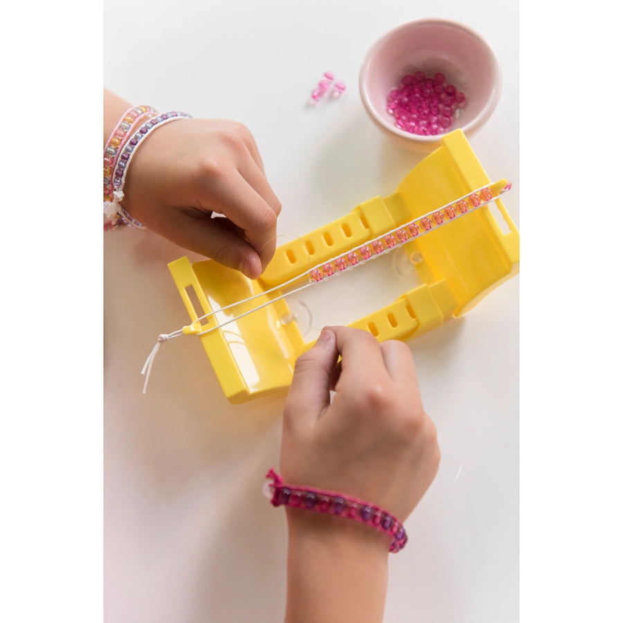 4M KidzMaker - Perlen Armbänder Bastelset Mehrfarbig