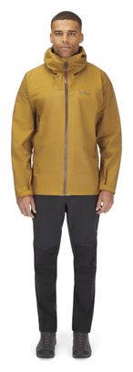 Veste Imperméable Rab Namche Gore-Tex Marron