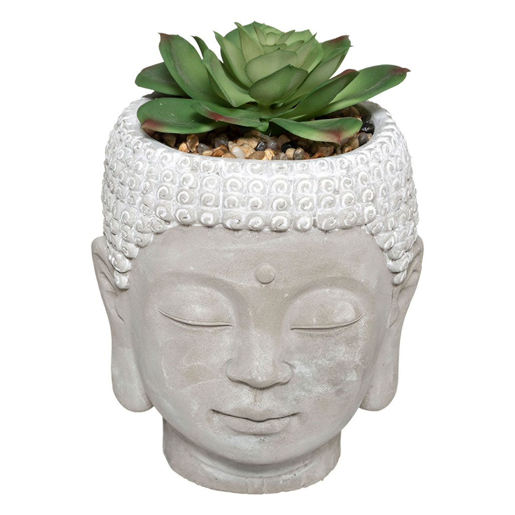 Plante artificielle BOUDDHA ciment H 13.5cm