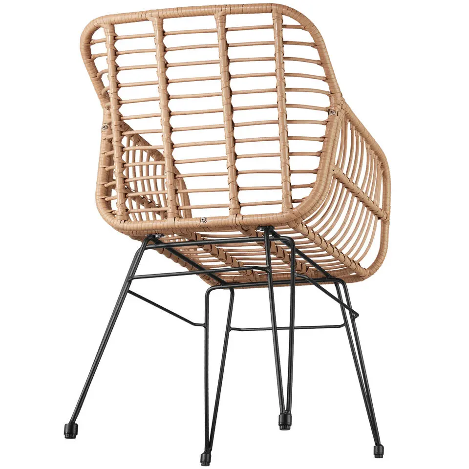 tectake - loungeset Molfetta - wicker - natuurkleur