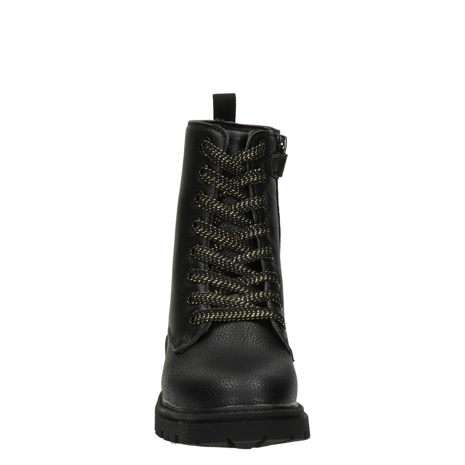 Kids meisjes veterboot Nelson Kids Zwart