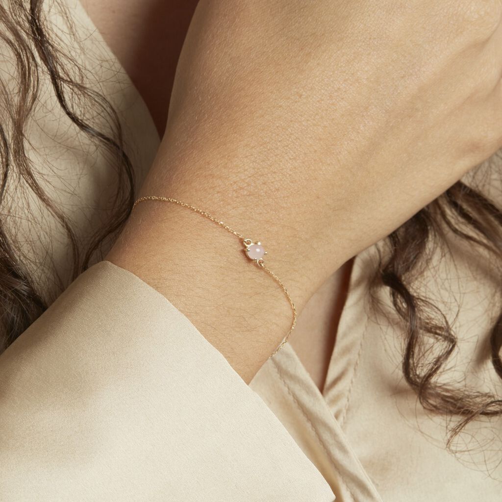 Bracelet Campsis Or Jaune Calcedoine