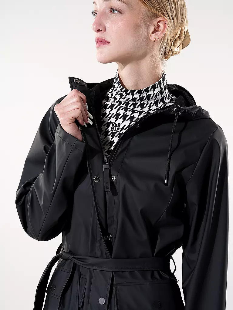 RAINS Regenjacke CURVE W JACKET  schwarz