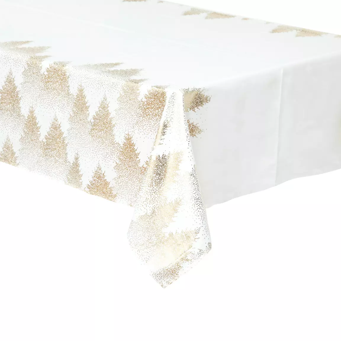Nappe de Noël rectangulaire (140 x 360 cm) Sapin Or