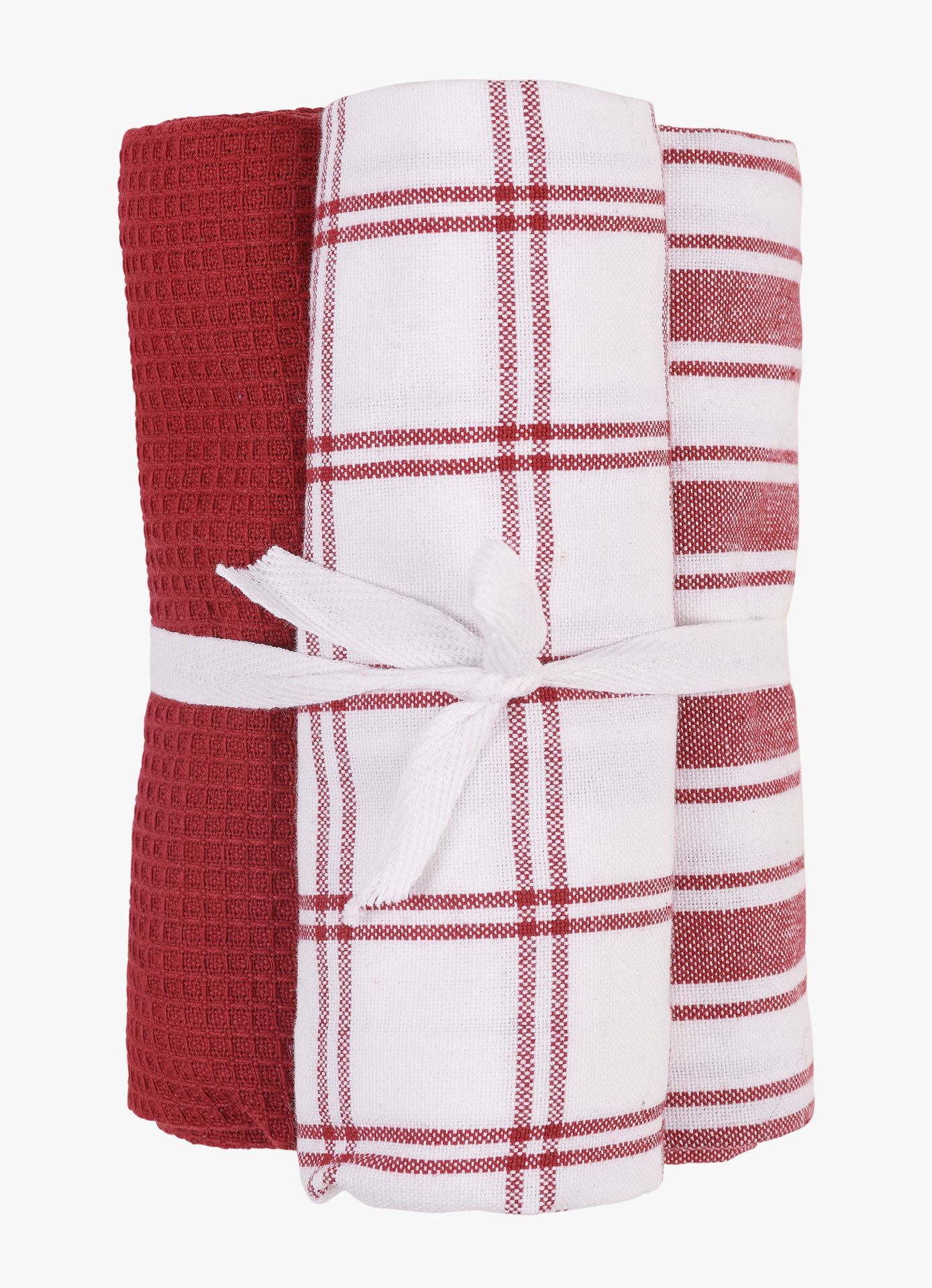 Kjøkkenhåndkle mørk rød - 50x70 cm