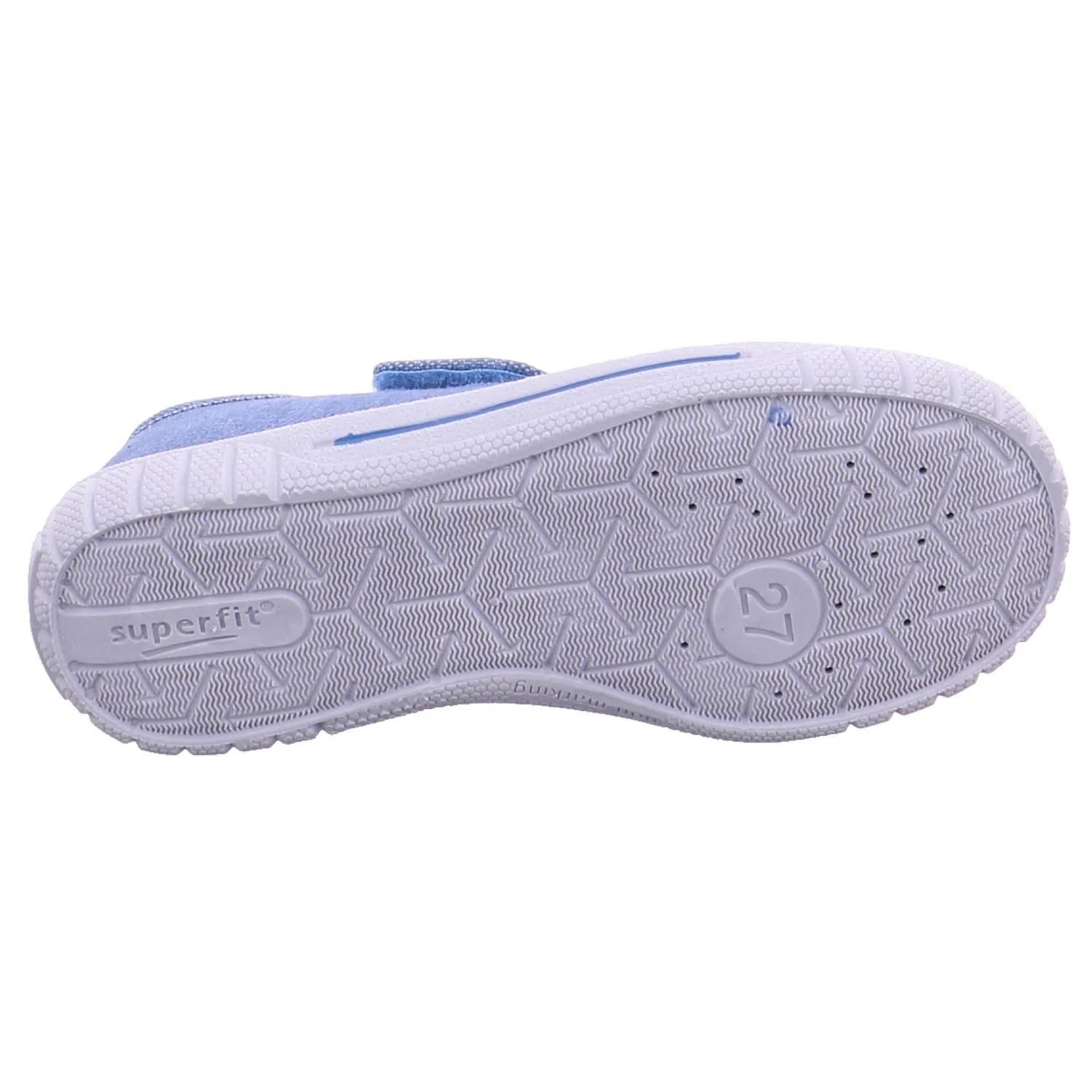 SUPERFIT Kinder-Hausschuh Blau Textil  Jungenhausschuh