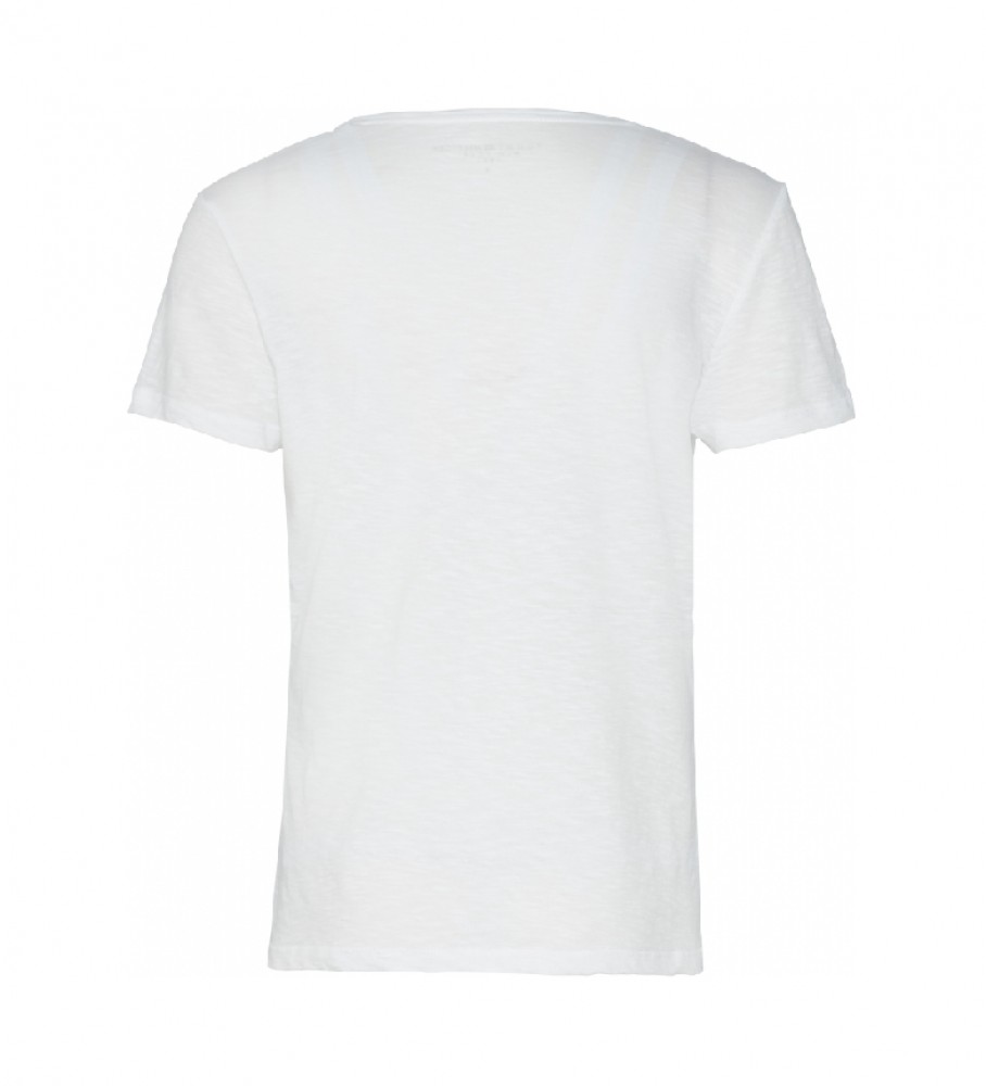 Camiseta Tommy Hilfiger Heritage de gola redonda, branca