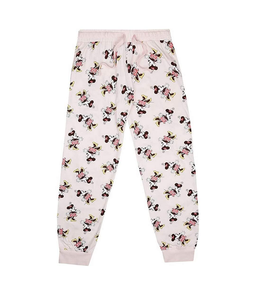 Disney - Ensemble de pyjama long JAZZ - Femme (Blanc cassé / Rose / Jaune) - UTTV820