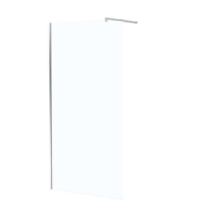 Paroi de douche à l'italienne H.195 x l.100 cm, ép. 5 mm, profilé chrome, Galedo Essentiel