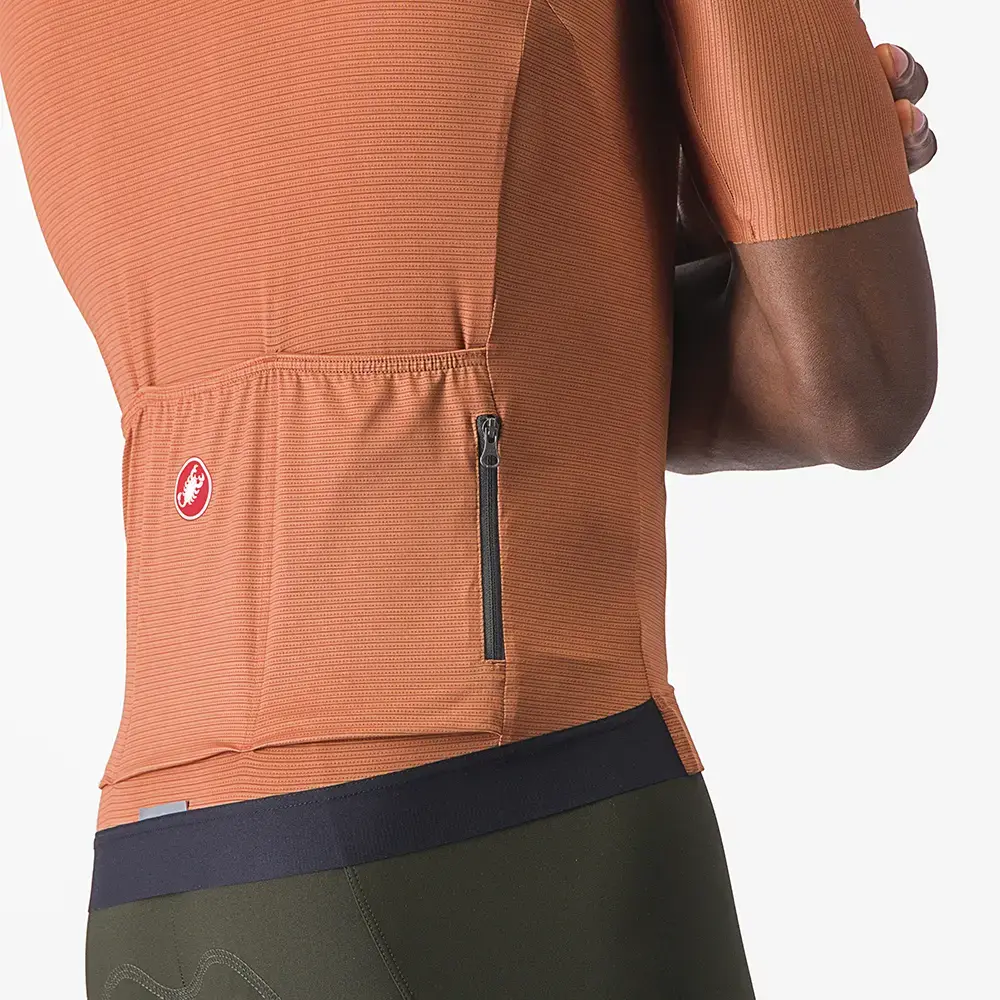 Castelli Espresso Fietsshirt Korte Mouwen Bruin/Donkergrijs Heren