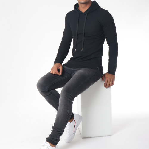 Sweat Capuche Oversize 517602 Noir