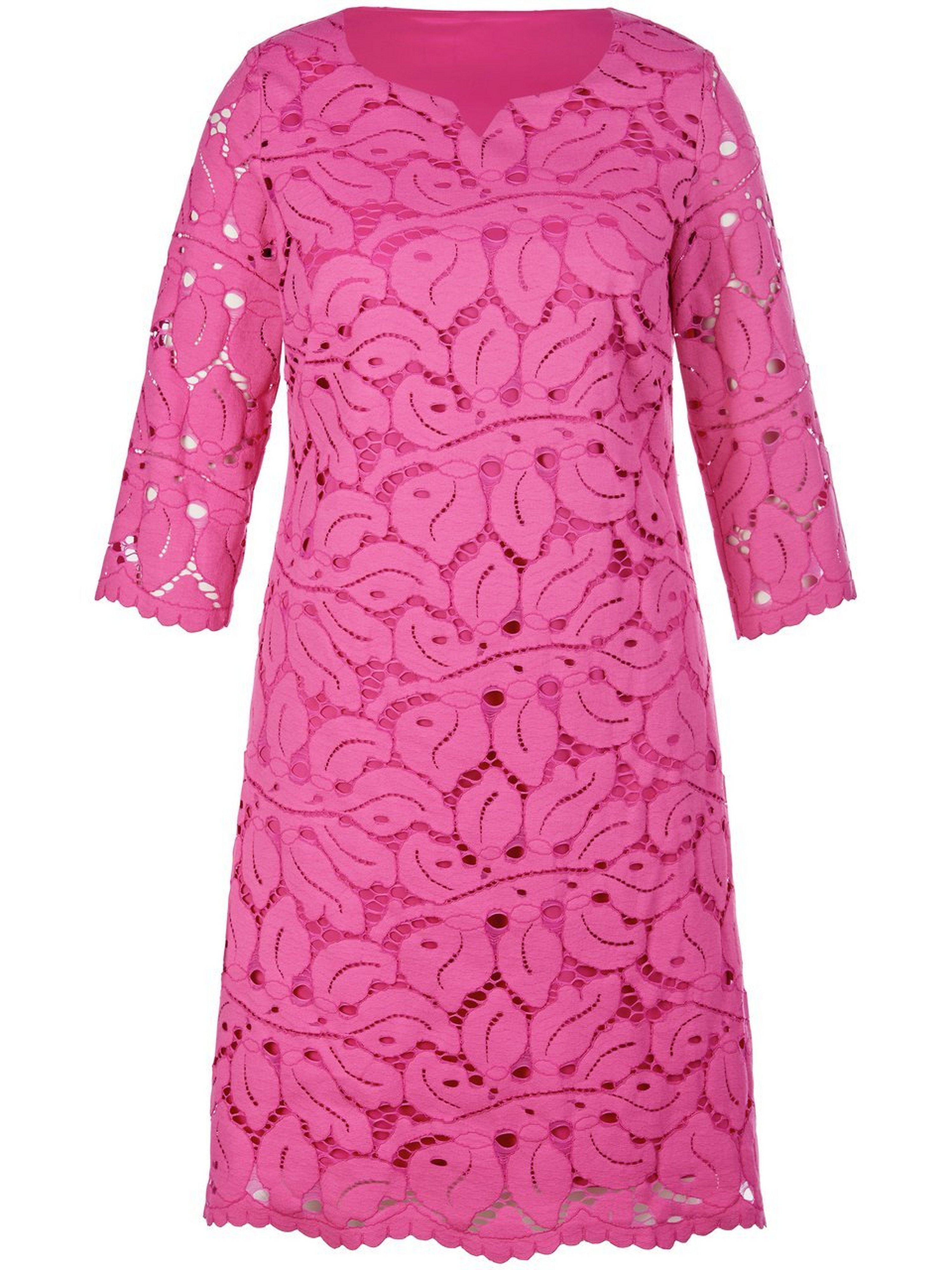 Spitzen-Kleid mit 3/4-Arm