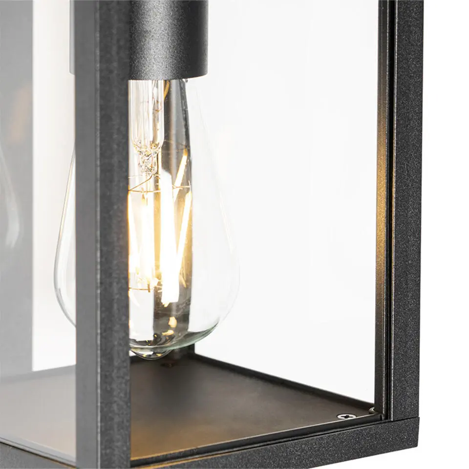 Qazqa buitenlampen met sensor charlois zwart e27