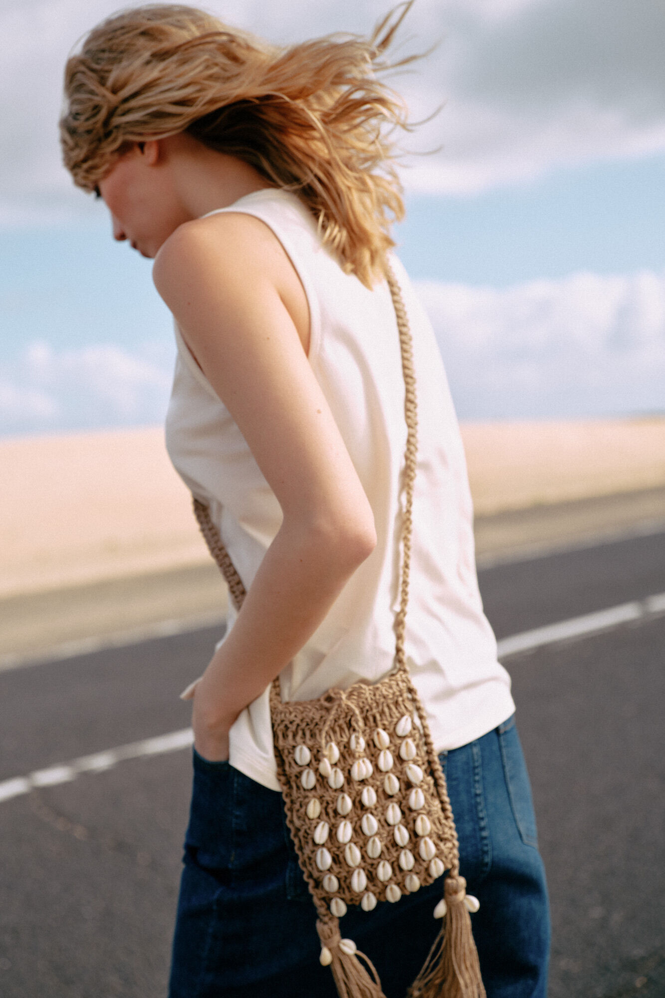 Conchas de bolso - Bege