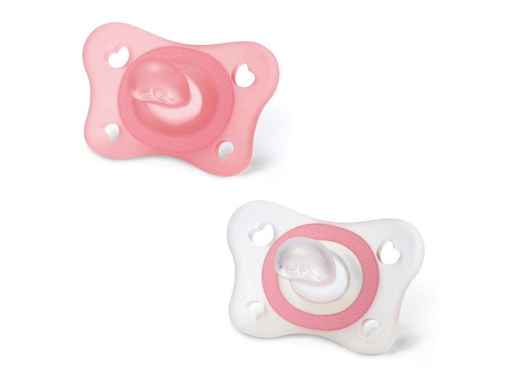 CHUPETA MINI SOFT CHICCO SILICONE ROSA 2-6M 2UN
