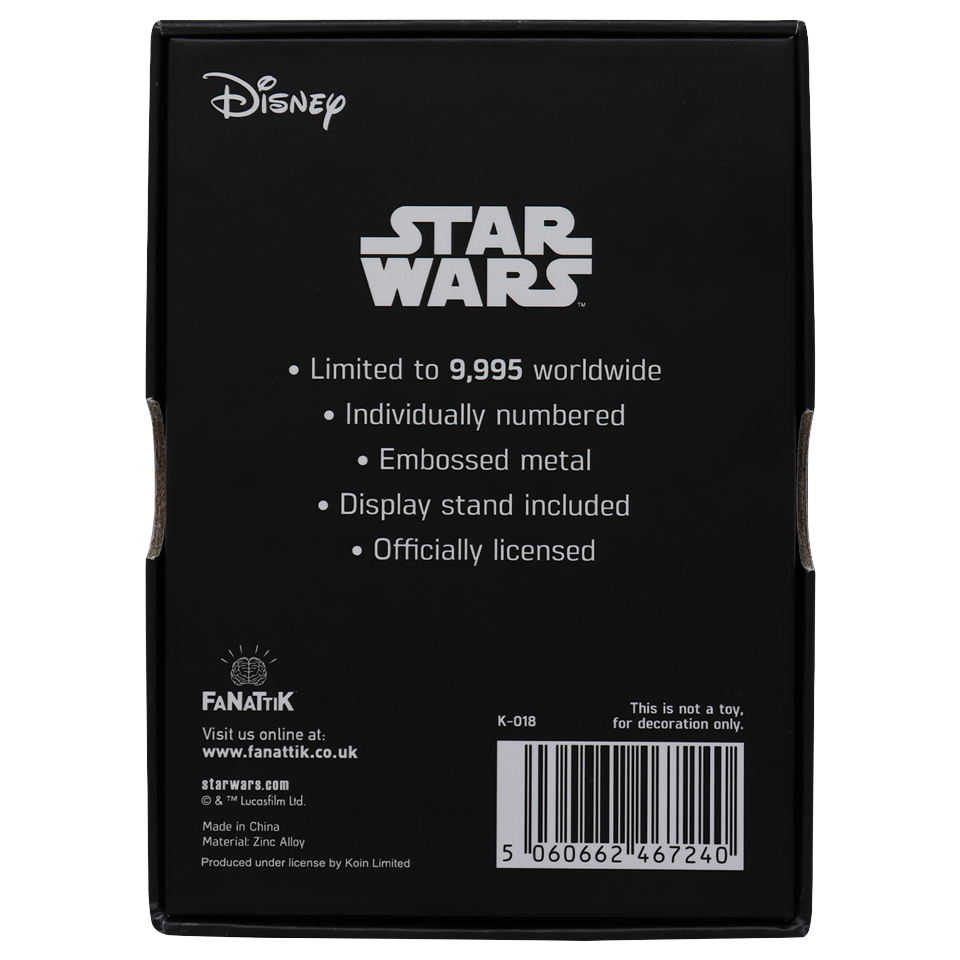 Star Wars Limited Edition My Only Hope Ingot