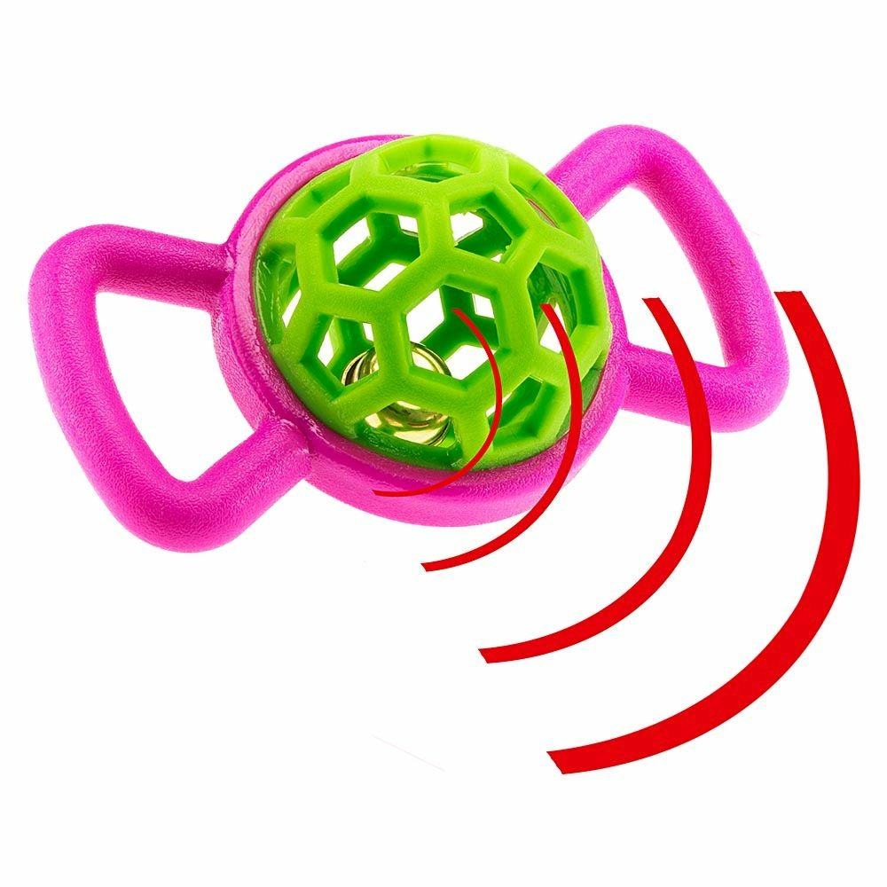 Jouet pour chiens en forme de bonbon, pa 6352, en caoutchouc thermoplastique, avec cloche interne