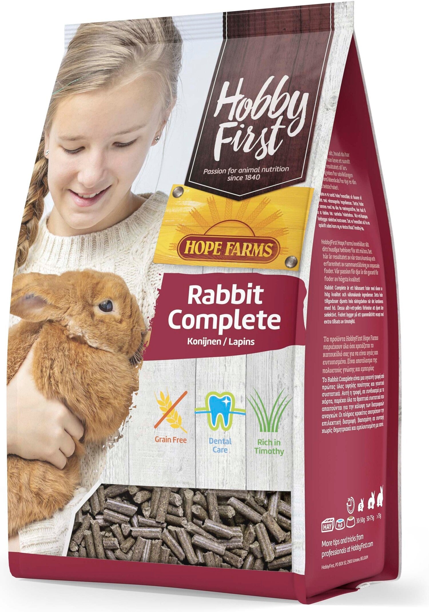 HobbyFirst Hope Farms konijnenvoer Complete 3 kg