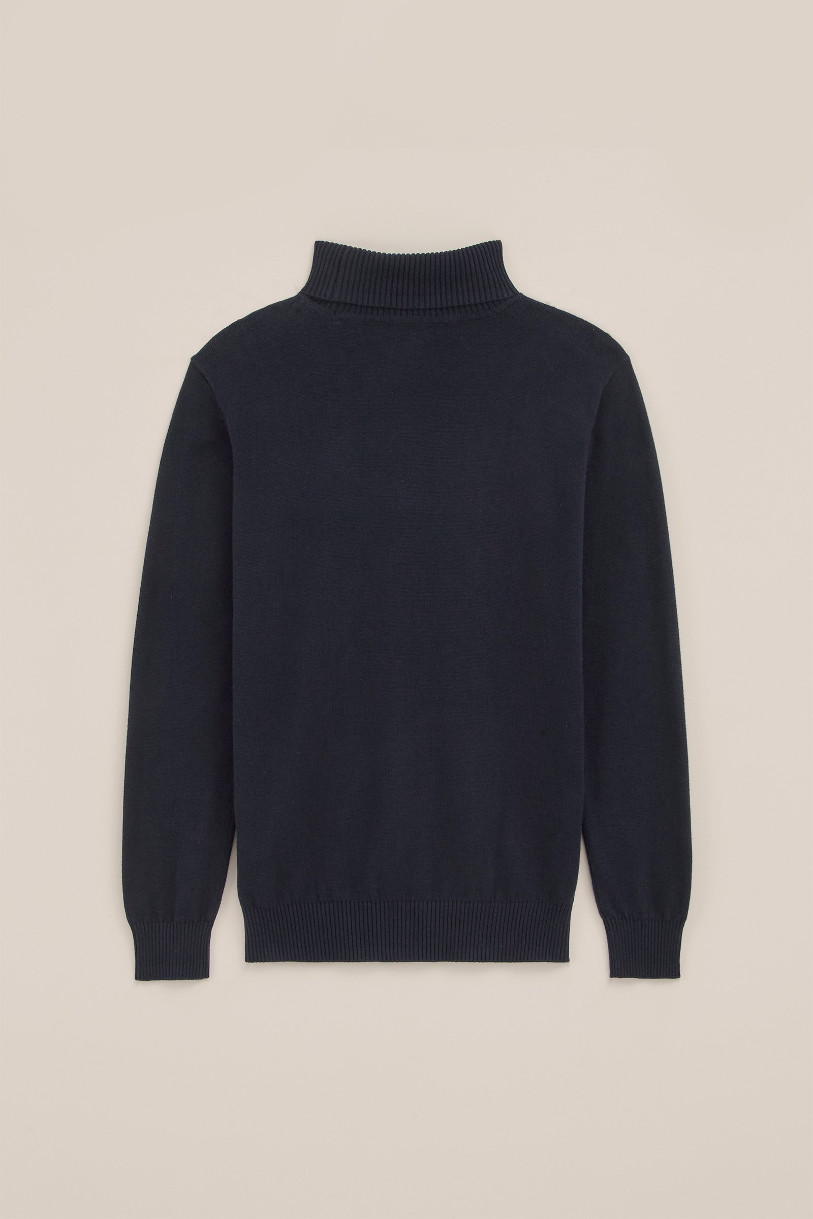 Jongens fijngebreide coltrui WE Fashion Donkerblauw