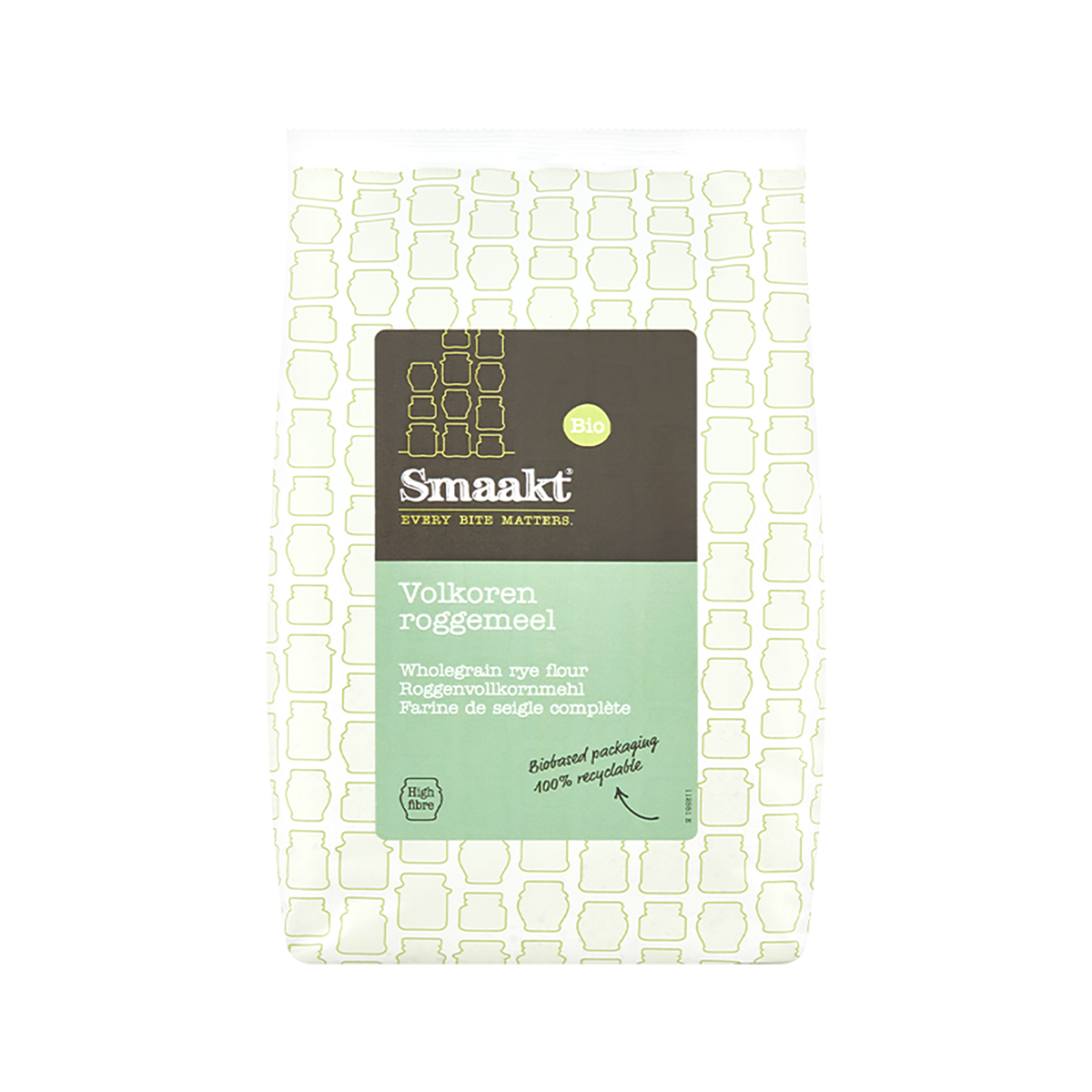 Smaakt Roggemeel volkoren (bio) 400 gram