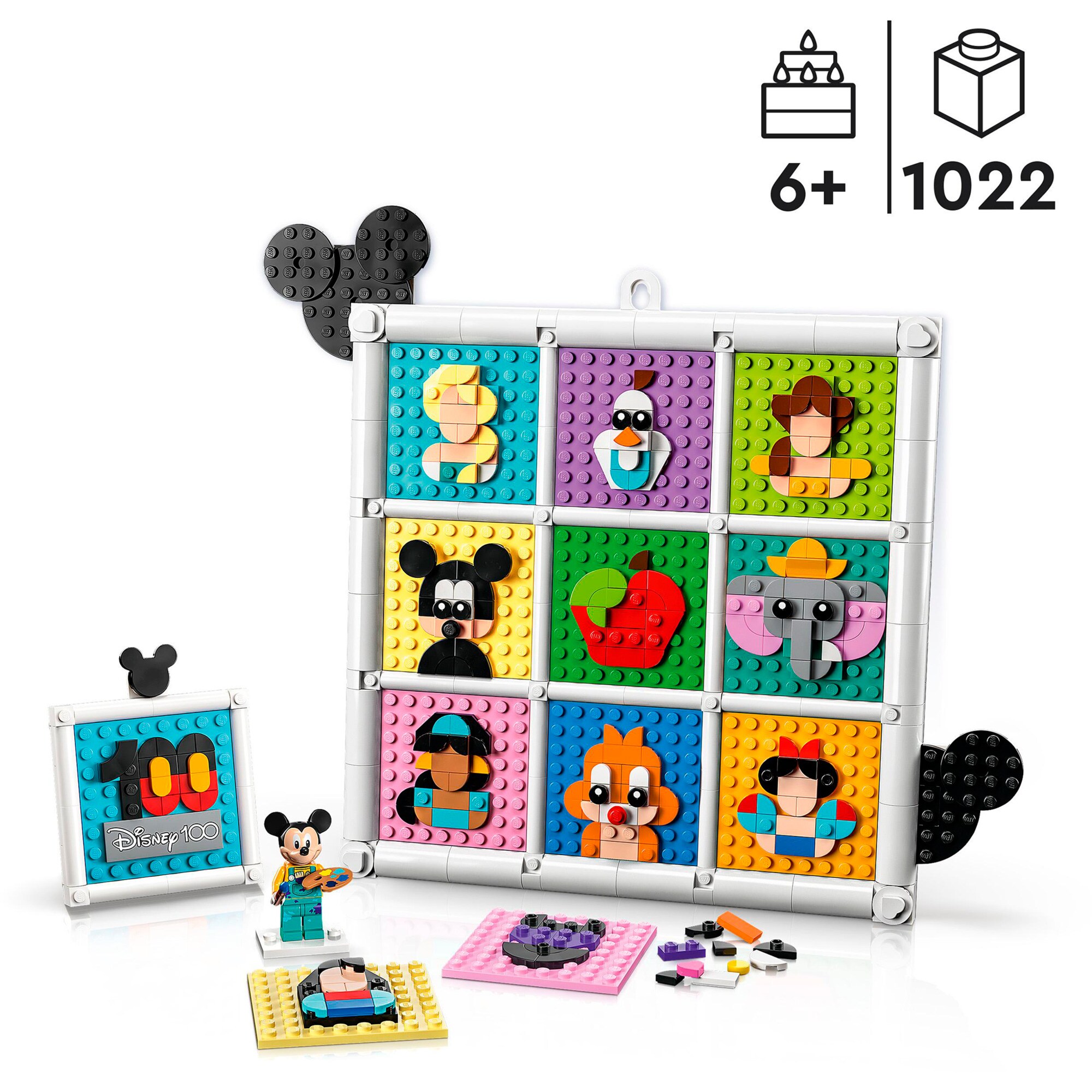 LEGO Konstruktionsspielzeug Disney 100 Jahre Disney Zeichentrickikonen