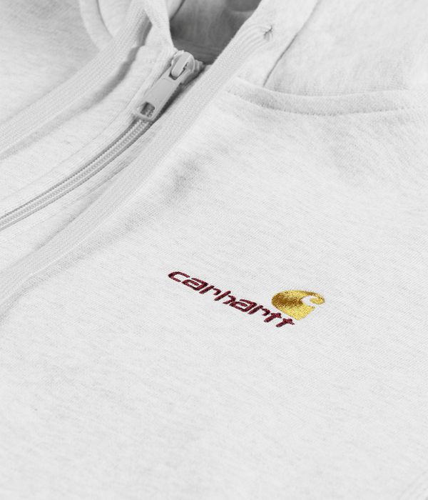 Carhartt WIP American Script Zip-Hoodie (ash heather)