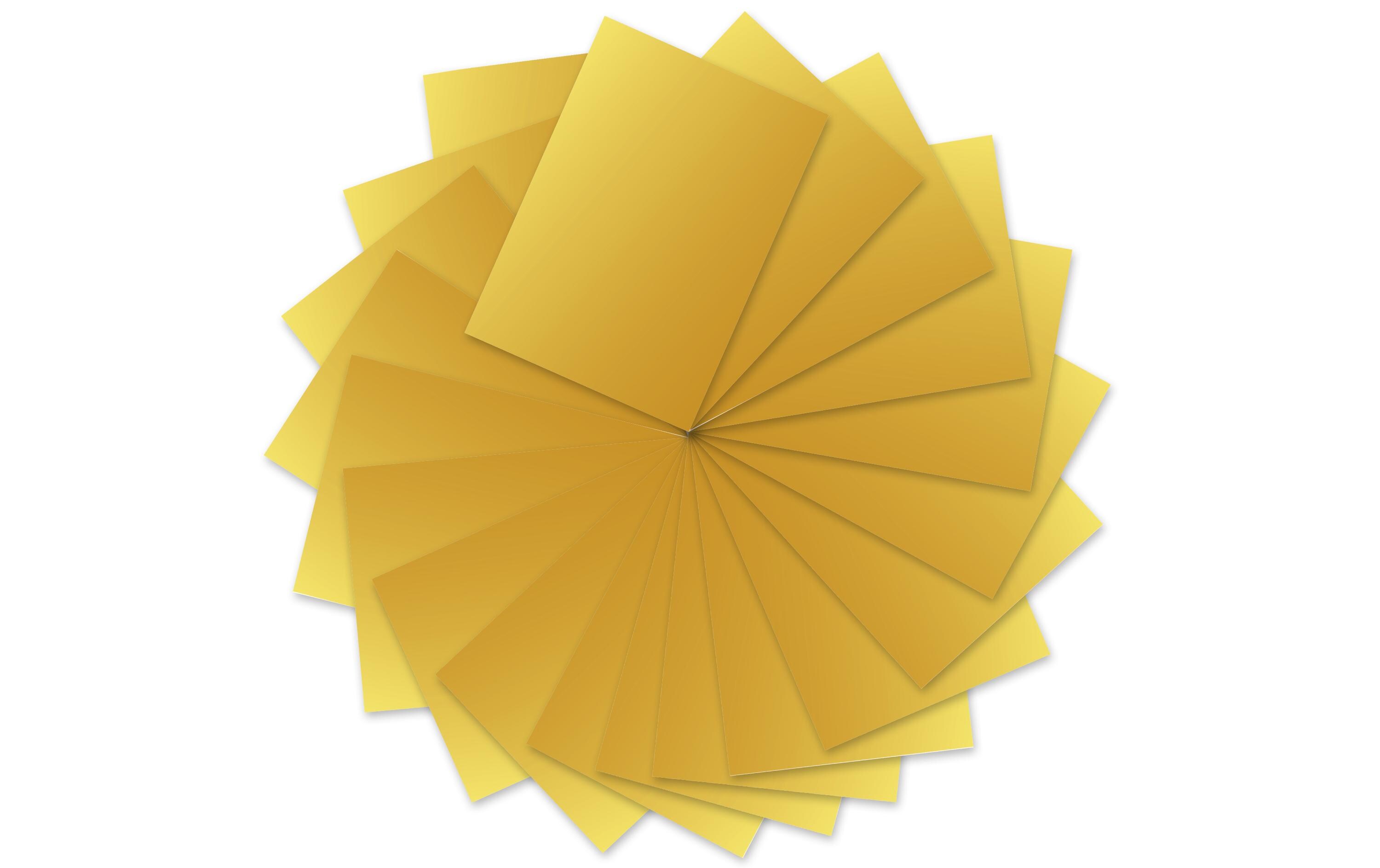 Tonzeichenpapier A4, 130 g/m², 100 Blatt, Gold MattTonzeichenpapier in der Grosspackung
