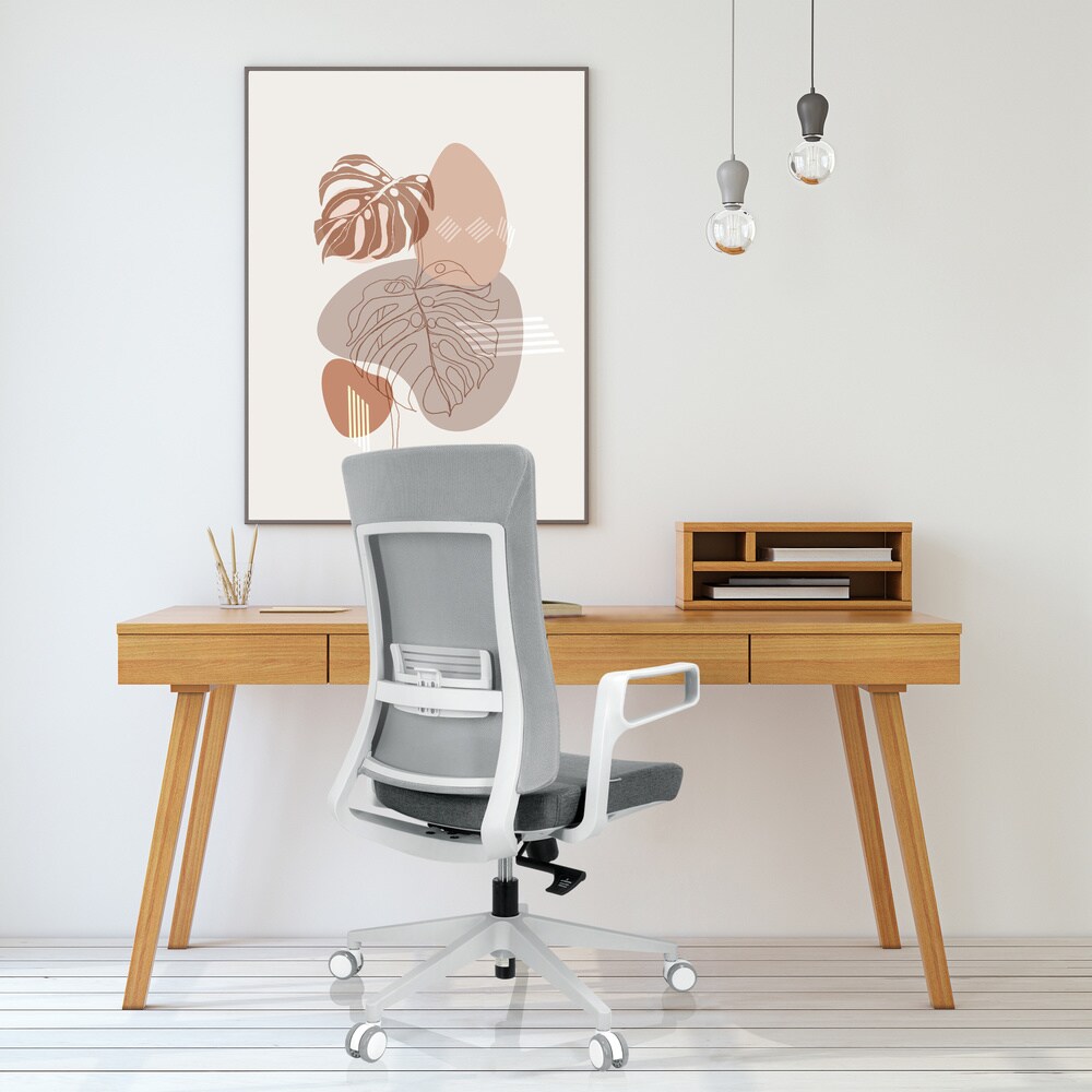 Home Office Bürostuhl COMFIO WM Stoff/Netzstoff mit Armlehnen hjh OFFICE