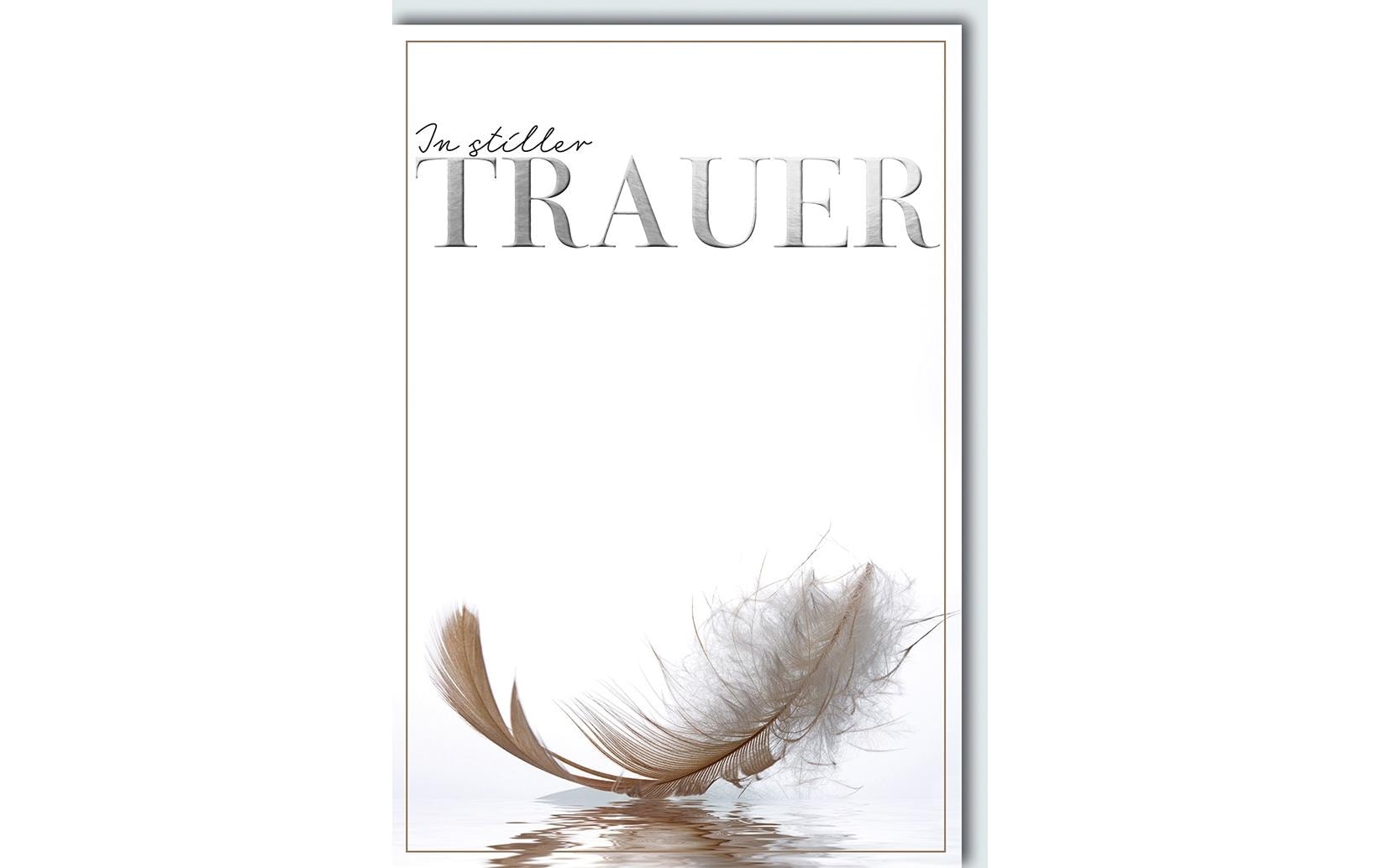 Trauerkarte 11.5 x 17 cm, inkl. CouvertKondolenzkarte