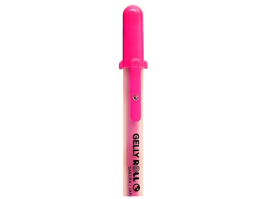 Caneta Gelly Moonlight Fluo Magenta Saku