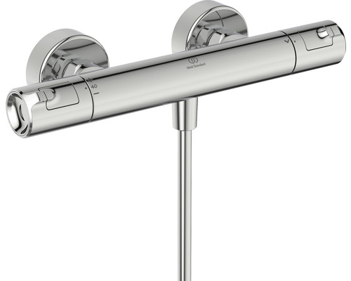 Fittingset douchekraan met thermostaat Ideal STANDARD Ceratherm T50 douchestang lengte 90 cm chroom A7218AA