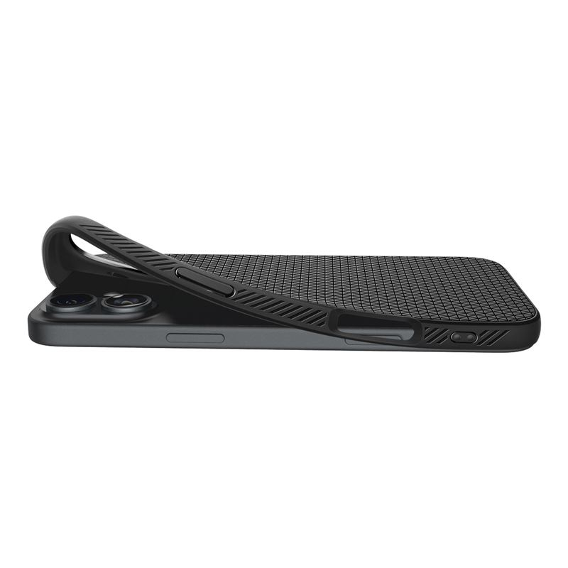 iPhone 16 Liquid Air Case Gummi Hülle (ACS08194) - Schwarz