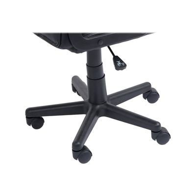 Fauteuil gamer ANZIO - accoudoirs fixes - noir et blanc