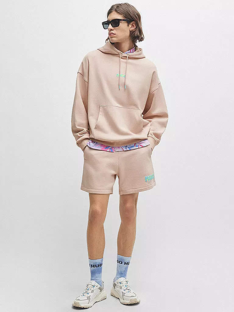 HUGO Sweatshorts DAPALMI rosa