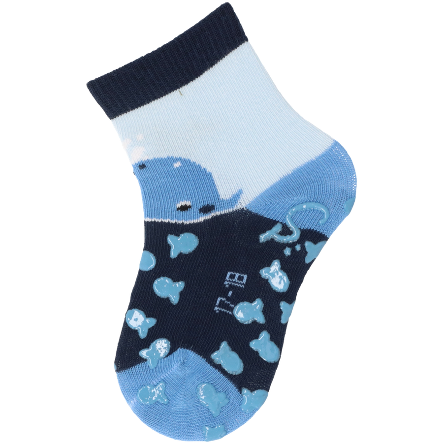 Sterntaler ABS-Krabbelsocken DP Wal marine