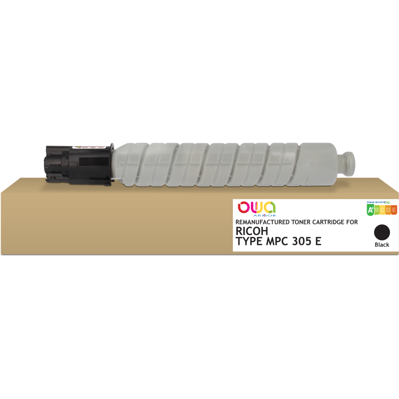 Toner remanufacturé OWA - standard - Noir - pour RICOH 841618, RICOH 842079