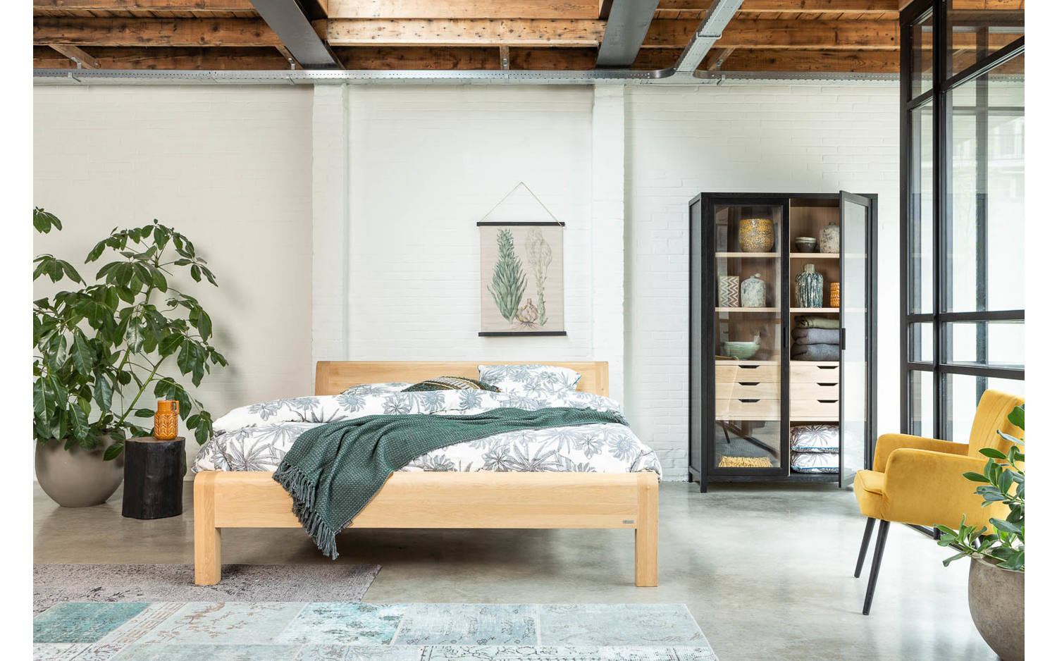 Goossens Bedframe Donna - 160 x 200 - Naturel eiken - Hout