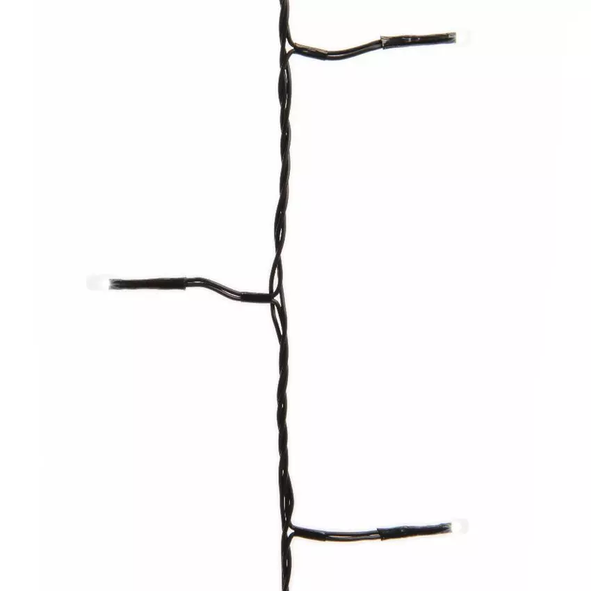 Guirlande lumineuse 13,50 m 180 LED câble noir Bluetooth Blanc froid