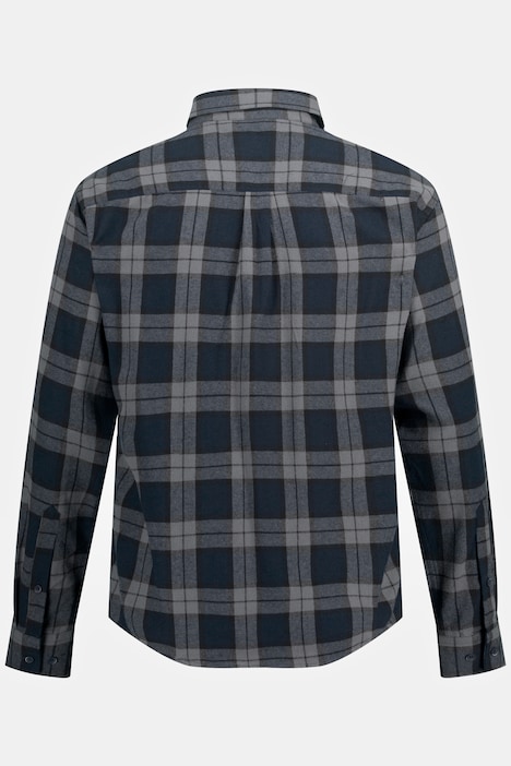 Karohemd, Langarm, Flanell, Kentkragen, Modern Fit