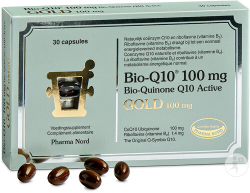 Pharma Nord Bio-Q10 100mg Ubiquinone Énergie Gold 30 Gélules