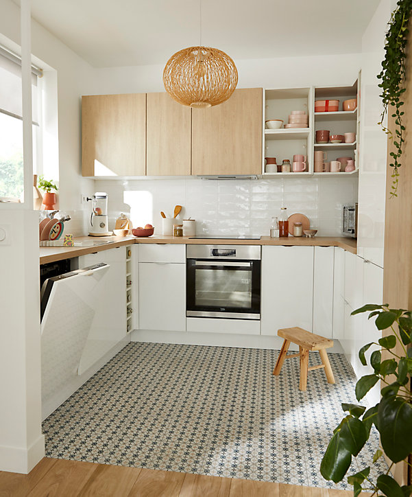 Suspension Albarella Goodhome E27 42W rotin Ø45,5 x L.45,5 x H. 135 cm