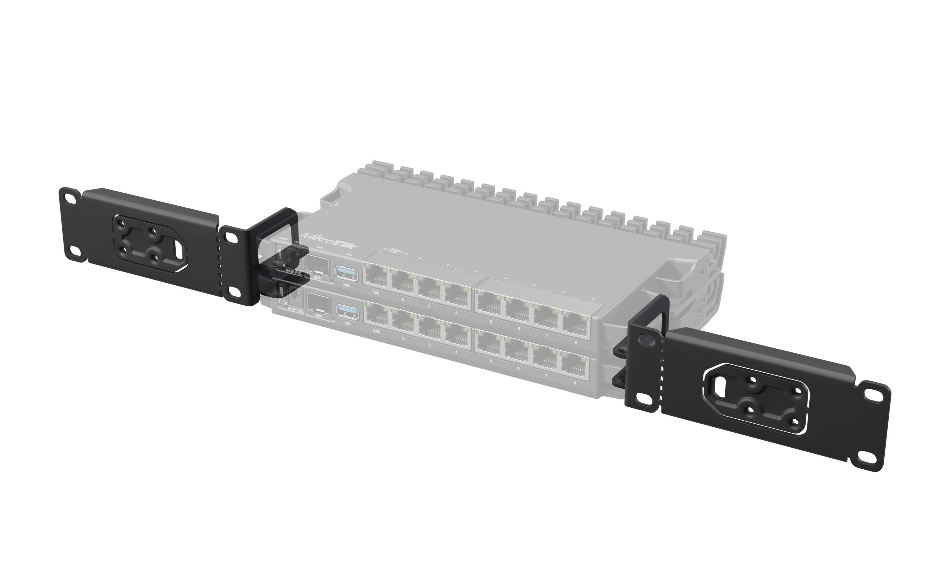 Rackmount Kit K-79Kit für die Montage von RB5009-Geräten in 1U-Rackmounts.