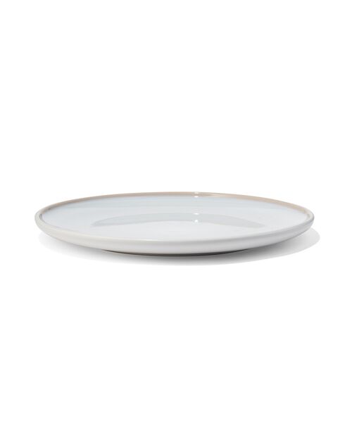 assiette plate Helsinki émail réactif blanc Ø27cm