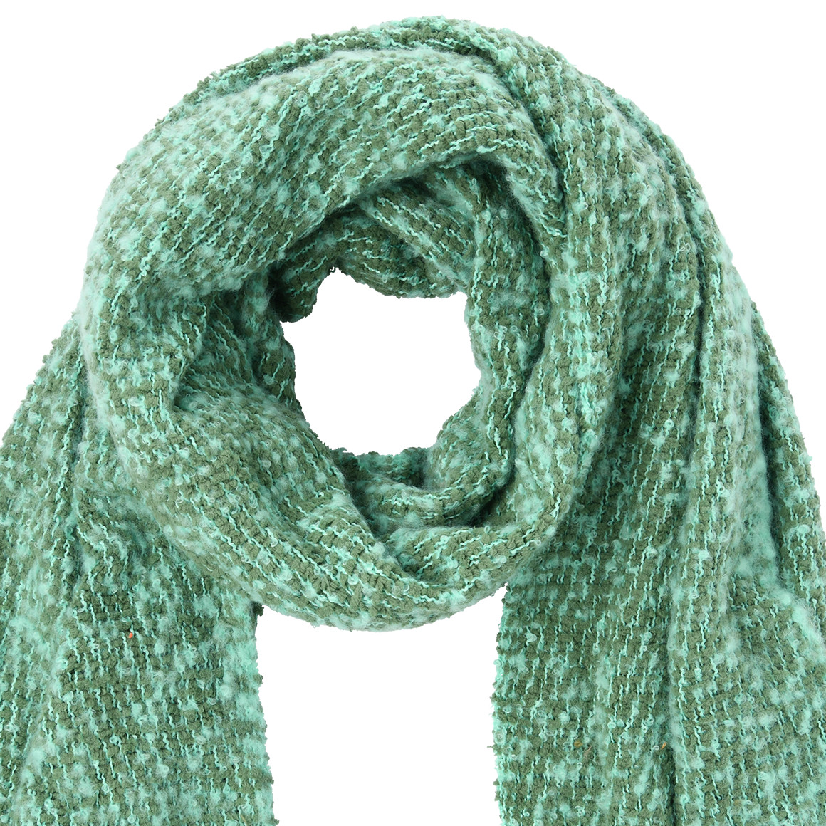 Gina Benotti Damen Winterschal zweifarbig oliv / mint