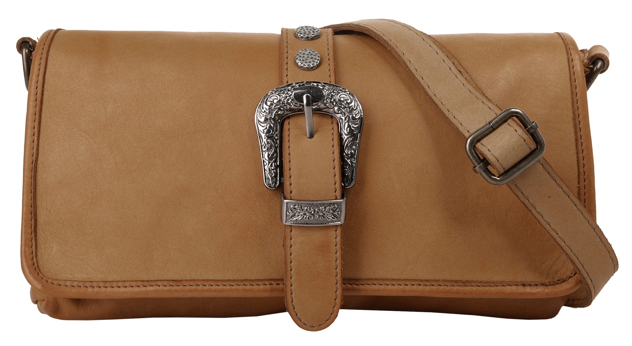 forty° Umhängetasche echt Leder, Made in Italy