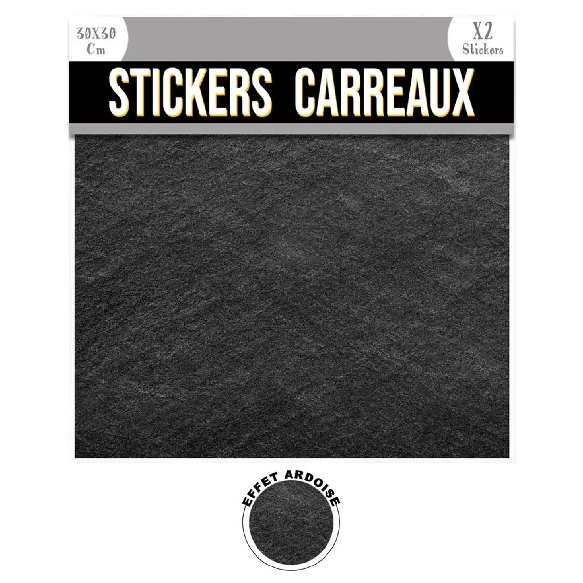 Sudtrading Sud Trading Stickers Effet Ardoise - Noir