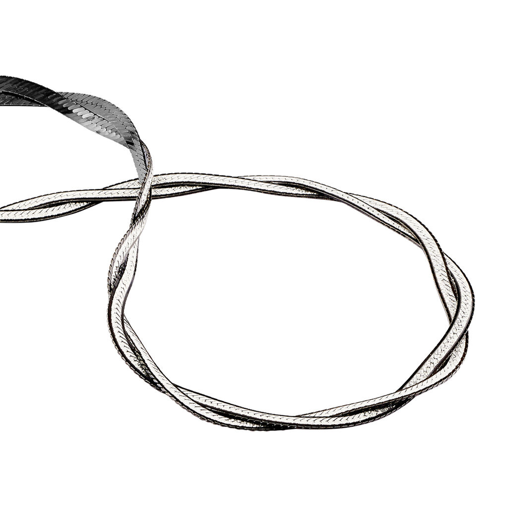 Collier Anaiz Argent Bicolore