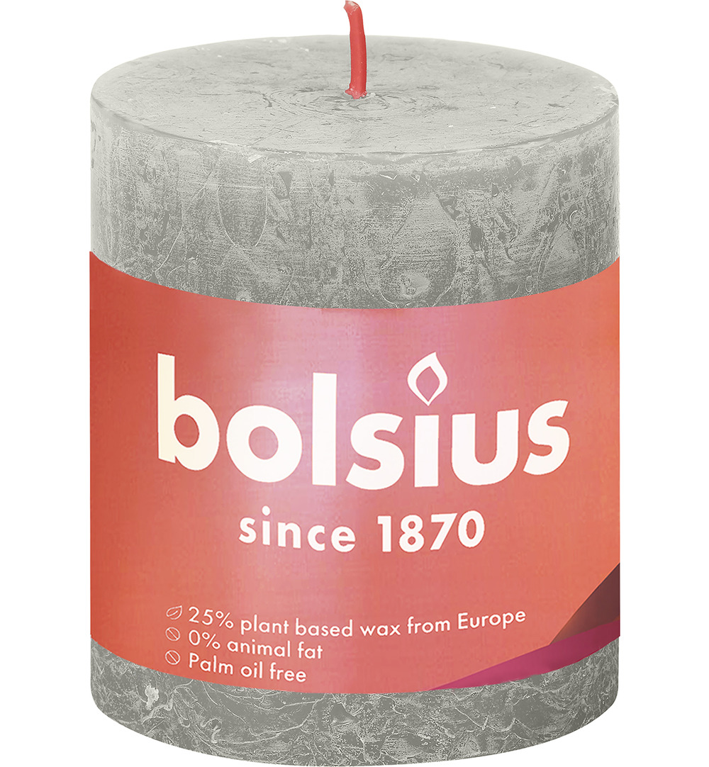 Bolsius Shine Rustiekkaars 80/68 Sandygrey (1 stuk)
