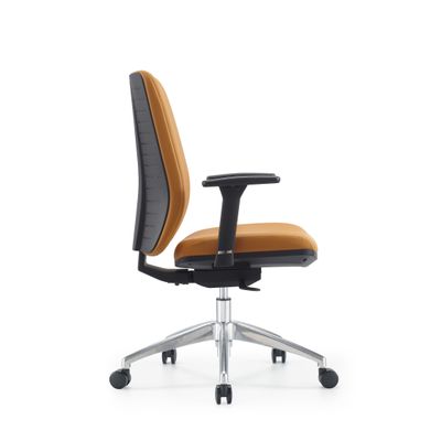 Fauteuil de bureau SHERMAN Gold - accoudoirs réglables - Appui-tête en option - marron