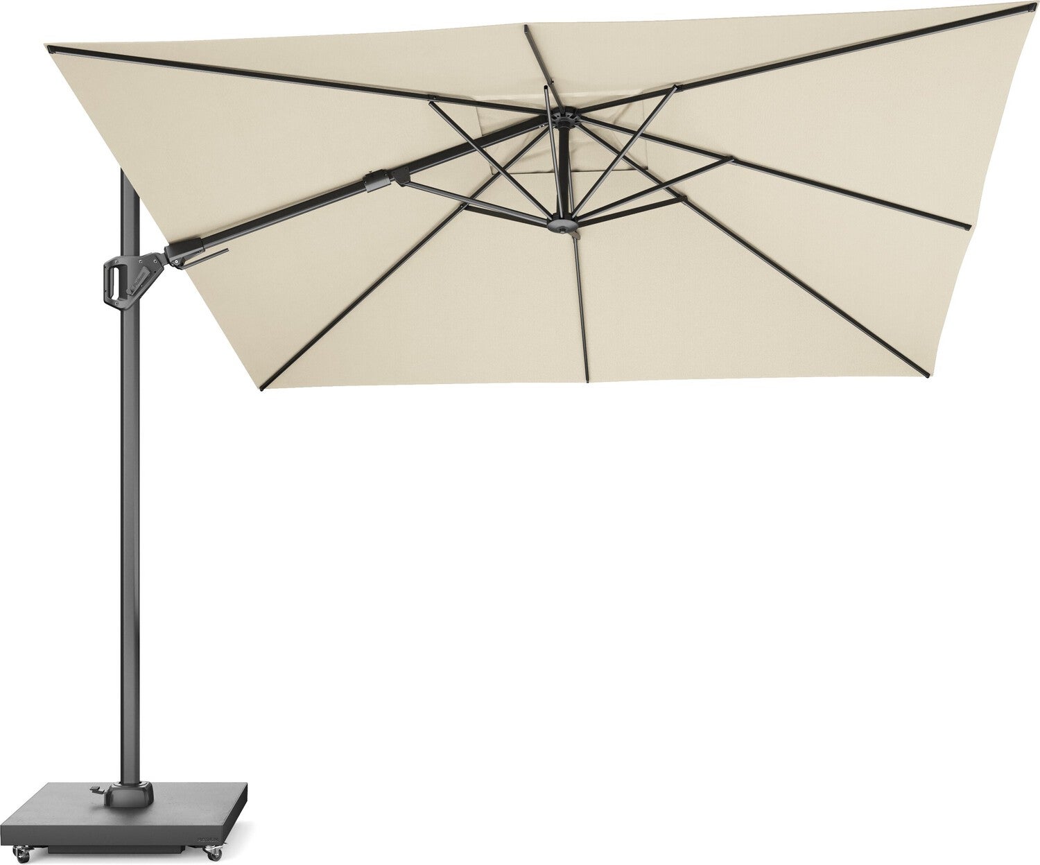 Platinum Sun & Shade zweefparasol Challenger T2 crème 98+UV 300 x 300 x 265 cm